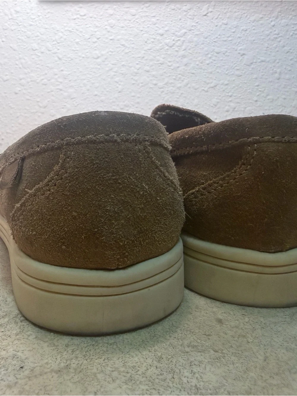 Zara Kids Brown Suede Penny Moccasins